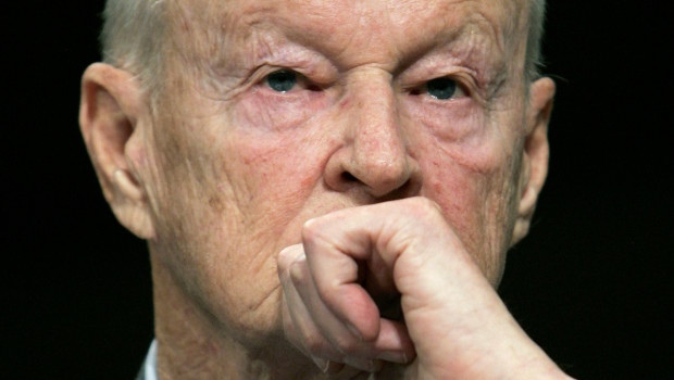 Former National Security Adviser Zbigniew Brzezinski testifies before the Senate Foreign Relations Committee on Capitol Hill in Washington